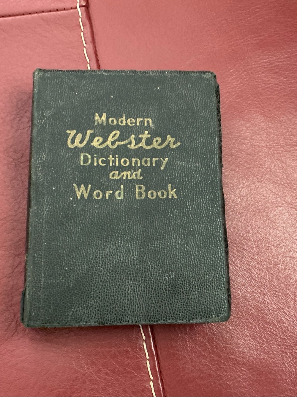 Vintage Modern Webster Dictionary and Word Book 1943